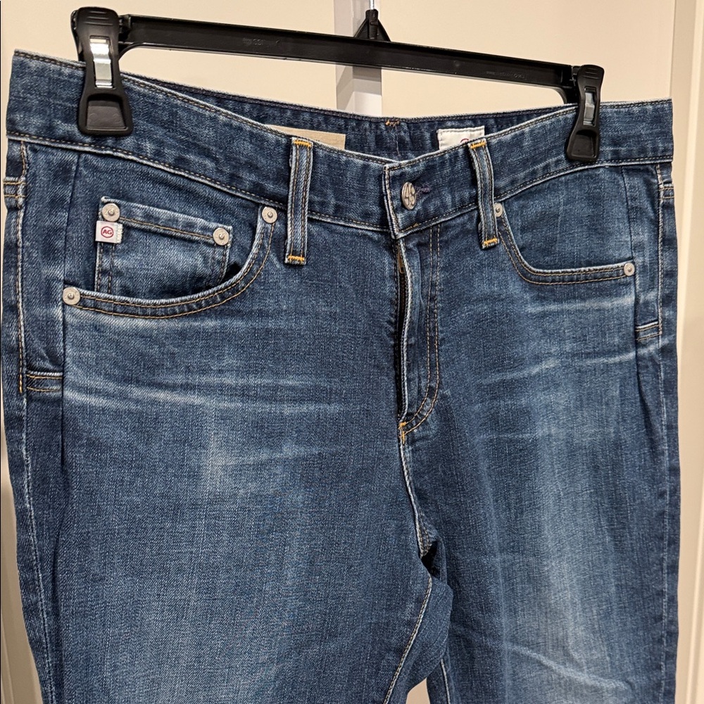 AG Adriano Goldschmied Beau Slouchy Skinny High Rise Jeans Dark Wash 30 - Picture 4 of 13